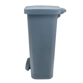 益美得 DJ-50办公室脚踏垃圾桶大号商用酒店宾馆脚踩式灰色垃圾桶 脚踏50L灰色