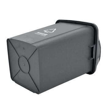 兰诗（LAUTEE）XDL-60B 新国标分类摇盖方形垃圾桶 物业环卫垃圾桶 60L灰色-其他垃圾