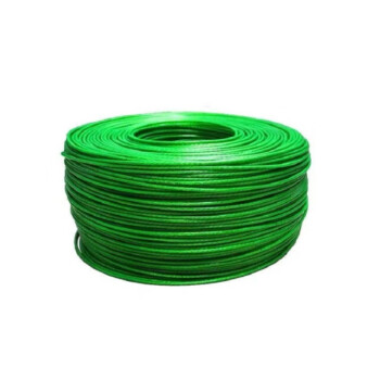 中部工品 绿色带皮包塑钢丝绳 起重绳 一米价 10mm