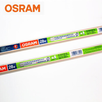 欧司朗(OSRAM) T5三基色直管荧光灯灯管 14W/865 6500K 0.6米 整箱装50支