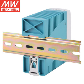 明纬（MEANWELL）MDR-40-5 导轨安装开关电源(40W左右)  MDR-40-5 5V6A输出 无配线 6a 5v
