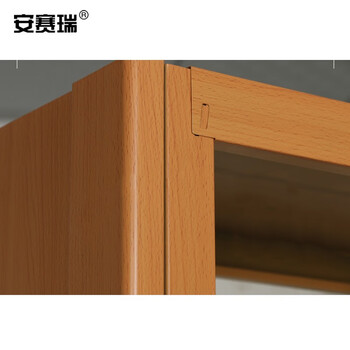 安赛瑞 钢制储物柜 存储展示架 钢制单面双面存储架 黄木纹单面柜5层副架 700293