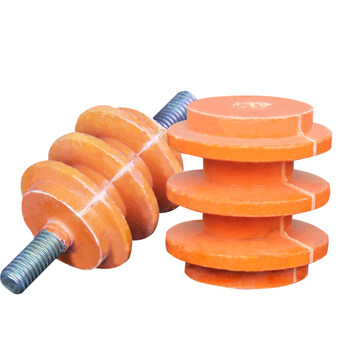 天旭黄色绝缘子配电箱柜低压黄色绝缘子绝缘支柱铜排绝缘柱40×40(带杆M8) 1个
