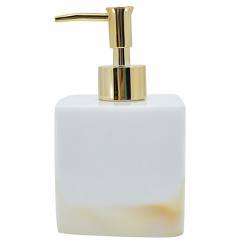 益美得 DB7027 酒店浴室洗手液洗发乳沐浴露分装瓶子按压瓶皂液器乳液空瓶 白色/白仿色 230ml无字