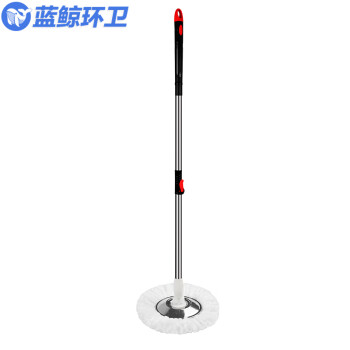 蓝鲸环卫 黑色加厚款全钢配置+2拖头 旋转拖把桶双驱动拖把创意免手洗好神拖LJHW-9051