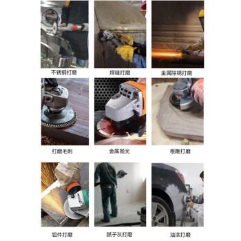 卡夫威尔 角磨机百叶片砂轮片抛光打磨片角磨片 100*72*16MM（80目）1片装 WP3665
