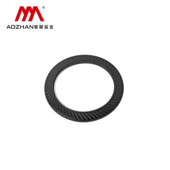 奥展实业（AOZHAN）双面斜花带齿垫圈 防松防滑垫圈 65Mn弹簧垫圈 锁紧垫片 M10(65Mn弹簧钢发黑）260支