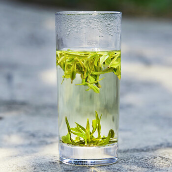 茗山生态茶 茶叶 白茶明前绿茶 春毛峰茶叶 木罐装 75g*2共150g 