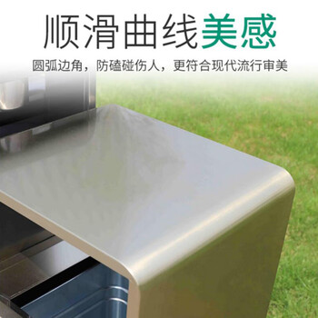 迪恩斯（DEANS）垃圾两分类垃圾桶不锈钢户外直投方桶环卫环保垃圾箱室外小区街道广场大号果皮箱商用 香槟金电镀