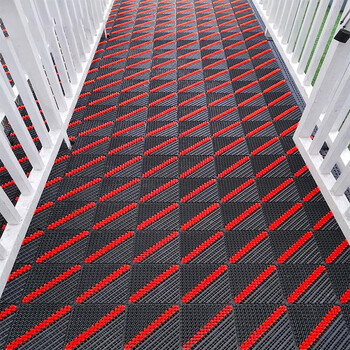 豫之韵 定制拼接三合一地垫门垫蹭脚垫防滑垫酒店门厅室外镂空塑料单刷灰120*150cm