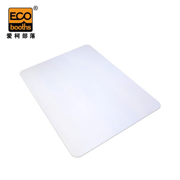 爱柯部落 书桌转椅地垫 办公室地毯地板保护垫防刮防滑垫120cmx90cm书桌电脑椅保护垫磨砂白色定制款110256