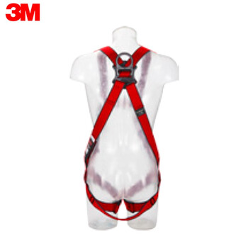 3M 1161731 保泰特P200 五点式全身式安全带D 型环 红色 XL号定做 1条（交期30天）