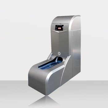 思科铭 全自动智能鞋套机插电一次性鞋套机 SK-CM-S 银色无扶手