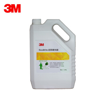 3M DuraBrite 超固硬光蜡 硬质地面蜡水晶蜡石材蜡地板蜡蜡油 实木复合地板大理石瓷砖PVC蜡 3.78L/桶*6桶