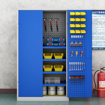 知旦603621工具柜五金器械存放柜置物柜五层通门带挂板