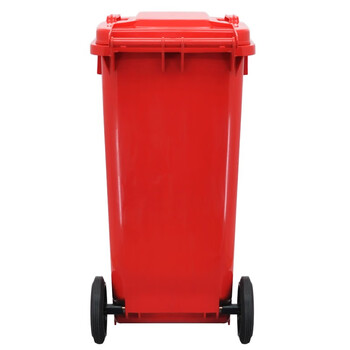 中典 垃圾分类垃圾桶YY-120A新国标大号物业室内外小区环卫户外商用定制带盖垃圾桶红色120L-有害垃圾