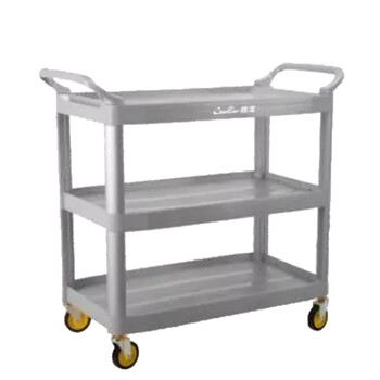 超宝（CHAOBAO）D-012 大号多用途三层手推车 三层酒水车服务车 厨房推车置物架茶水快餐酒楼送餐手推车