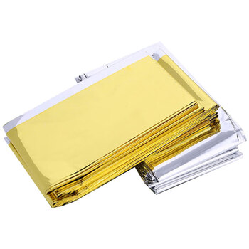 冰禹 BY-8020 多功能急救保温毯 户外求生救生毯防晒毯应急毯急救毯 金银双面160*210cm