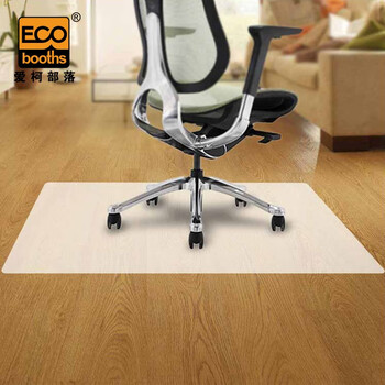 爱柯部落 书桌转椅地垫 办公室地毯地板保护垫防刮防滑垫120cmx90cm书桌电脑椅保护垫磨砂白色定制款110256