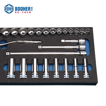 宝合(booher)32件套10MM系列套筒组套 1803002 