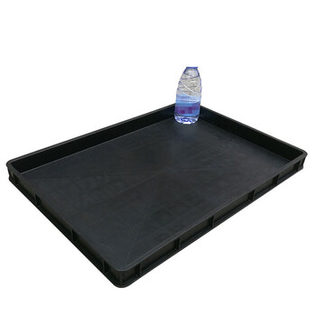 冰禹 BYlj-153 加厚防静电零件盒 塑料周转箱物料盒 2#方盘（436*290*75mm）