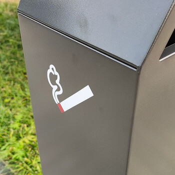 迪恩斯（DEANS）烟灰柱户外立式落地吸烟柱灭烟柱街道环卫公园工业园区烟蒂柱吸烟区专用烟灰垃圾桶室外吸烟桶 129U