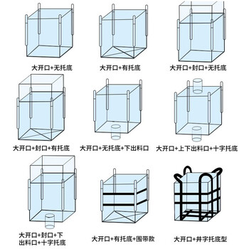 飞尔（FLYER）吨袋 工业吨包袋 加厚耐磨吊袋 承重集装袋【4吊90×90×110cm大开口卸料口】	