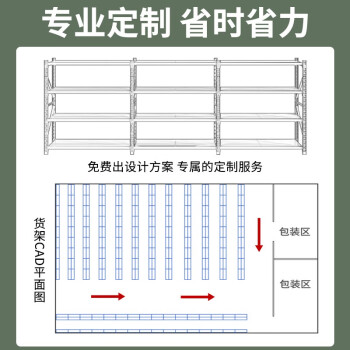 京酷 仓储货架2000*500*2000mm均载500KG/层重型营区置物架军绿色四层主架