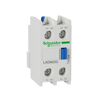 施耐德电气 交流接触器+辅助触点模块 2NO+0NC LC1D18M7C+LADN20C