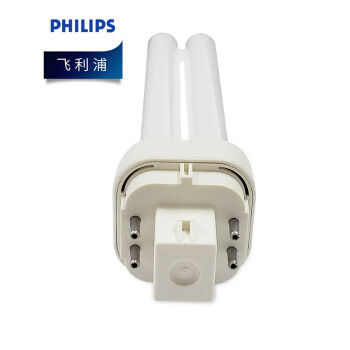 飞利浦（PHILIPS）PL-C 插拔管节能灯 插口节能灯 4P 4针 13W 中性光840 4000K 优惠装10只 装