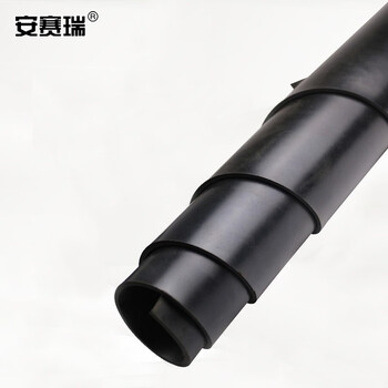 安赛瑞 10KV高压绝缘地垫（1×5m）高压绝缘胶垫工业橡胶垫绝缘地胶实验室胶板黑色轮胎纹 17321