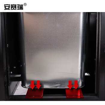 安赛瑞 户外分类垃圾桶 公园景区钢木垃圾桶 20L×2 户外分类垃圾箱市政环卫果皮箱垃圾箱室外700025