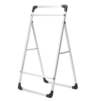 鸣固 铝合金海报架广告牌展示牌kt板展架立式落地式宣传展板架子展示架 雪弗板90*120