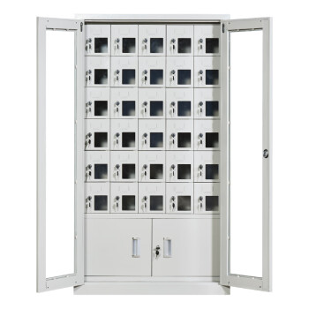 金兽GC1264手机存放柜30门下档柜钢制手机柜电子设备存放箱可定制