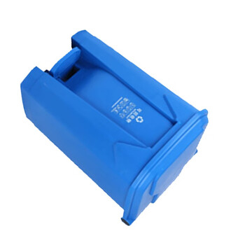 苏识 YJ-A173 上海干湿垃圾分类垃圾桶脚踏 68L 蓝色可回收垃圾