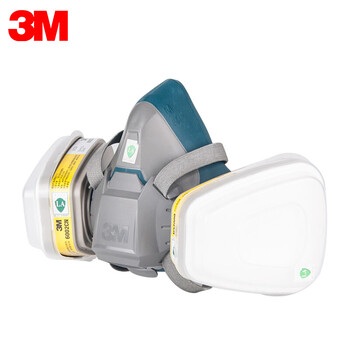 3M 6200升级版6502+6002防毒面具7件套 硅胶喷漆防尘酸性气体防毒套装组合 定做 1套
