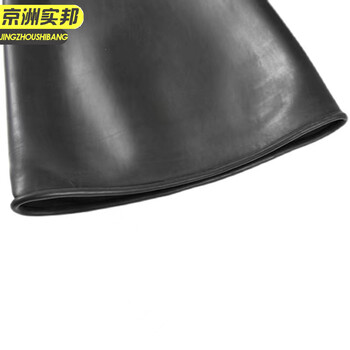 京洲实邦 带颗粒一双 加厚耐磨耐酸碱橡胶喷砂手套JZSB-9330B