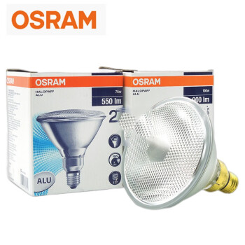 欧司朗(OSRAM)照明 企业客户 卤素反射灯PAR38 64838 FL 240V 75W E27 优惠装12只  