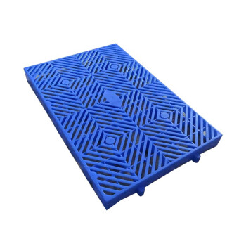 JN JIENBANGONG 塑料托盘 仓库垫板塑胶卡板地台板网格栈板多功能垫板 菱形孔蓝色30*30*5cm