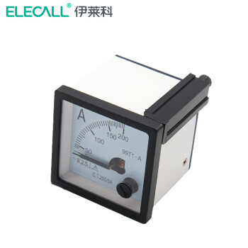 伊莱科(ELECALL)机械指针式电流表 接互感器电流表 99T1 黑白色 30/5A