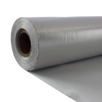 穗华 玻璃纤维0.5厚铝箔布玻纤防火布 宽1米 50米起发货