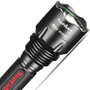 神火 T10 强光手电筒 10W XML2(T6)灯泡 定做 LED远射防水救急防身手电  1套