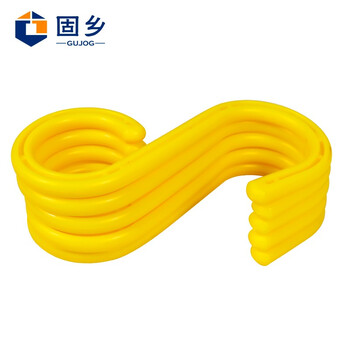 固乡工地电线光缆（电缆挂钩5个装）架子管S形塑料挂钩矿用绝缘挂钩S型钢芯包塑挂钩