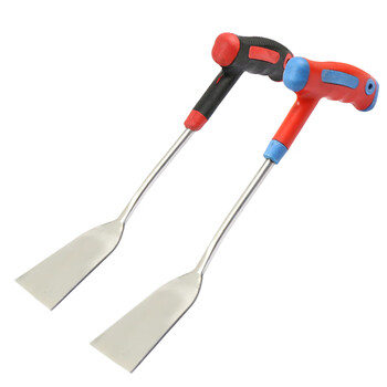 兰诗（LAUTEE）PWY6037 农用蒜铲园艺种花户外挖土除草铲子 6cm*34cm 把手颜色随机