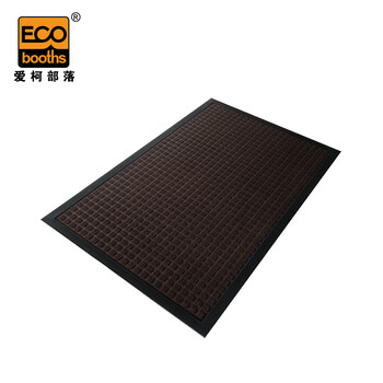 爱柯部落 出入口刮沙地毯 办公室地毯酒店除尘地垫90×150cm防滑吸水垫棕色定制110078