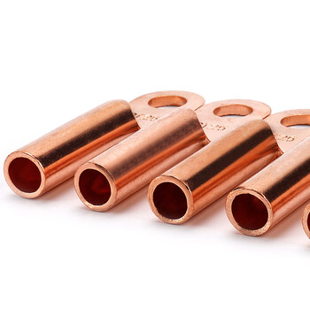 企桥 DT系列铜鼻子铜接线鼻子全紫铜线耳电缆铜接头铜管鼻堵油铜端子DT-16(10只）