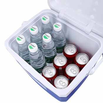 盛富永 车载保温箱冷藏箱 13升 户外便携保温箱 冷热两用 13L 蓝色