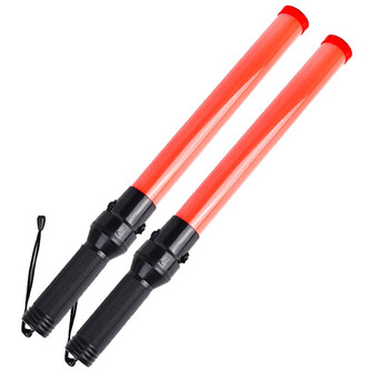 聚远 JUYUAN 指挥棒 多功能 54CM 充电款红色 消防应急疏散警示灯保安LED爆闪警示灯荧光 1个价格 2个起售