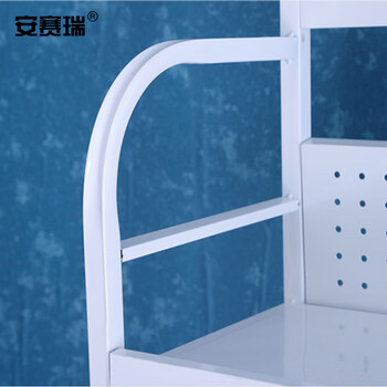 安赛瑞 轻型小货架（三层）机油配件展示架 超市便利店置物架展销架 润滑油金属货架 白色 28384