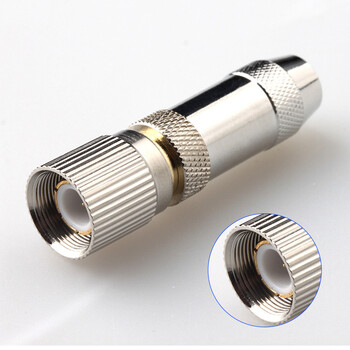 讯浦 2M两兆头L9(75-2)视频接头公头 同轴电缆接头DDF射频线连接器10个装 XP-L9-2